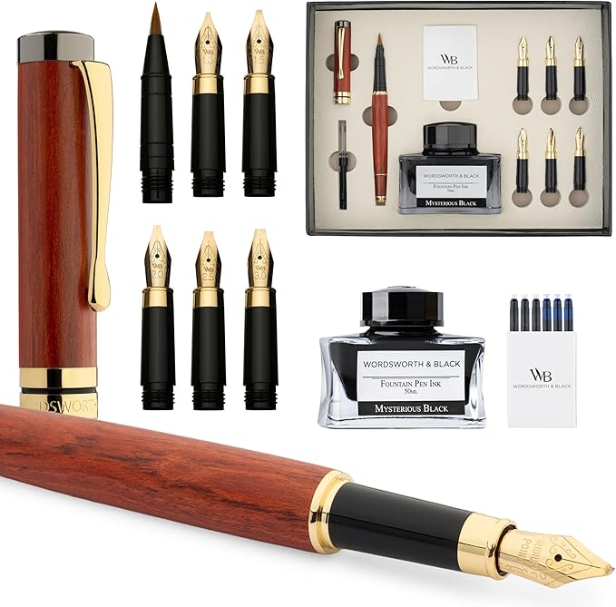 Wordsworth & Black Calligraphy Pen Gift Set (Black)