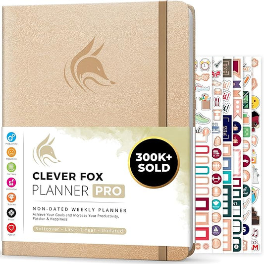 Clever Fox Planner PRO (Pearl, 8.5x11)