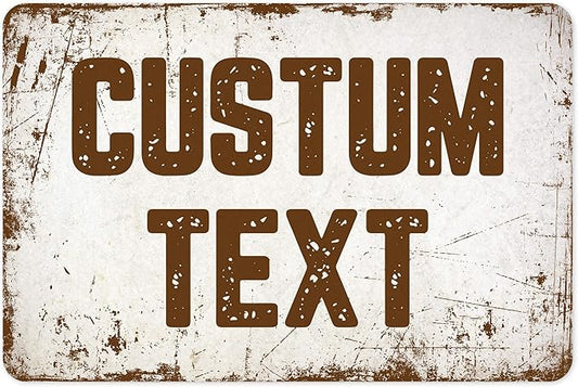 Custom Sign, Custom Street Sign, 11 Font Colors, 13 Font Styles, 4 Hole Options, 22 Sizes, 12x18 Inches, Rust Free DiBound, Fade Resistant, Made in USA by My Sign Center (Rustic)