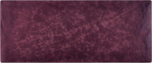 Node Leather Calfskin Leather Desk Pad – Executive Office Desk Mat with Non-Slip Bottom – Smooth Surface for Mouse & Keyboard – Wide Desk Protector 15 3/4" x 38" – Real Leather Desk Blotter