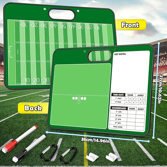 Torlam Magnetic Dry Erase Coach Board, Baseball, Soccer, Football, Basketball Coaching Clipboard