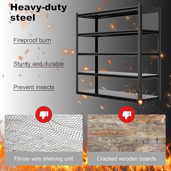 Storage Shelves with Pegboard,72“*48" Wide 24”Heavy Duty Garage Shelving Units and Storage,Metal Shelving Adjustable Shelves,Garage Storage Rack,Industrial Utility Organization For Kitchen,Pantry