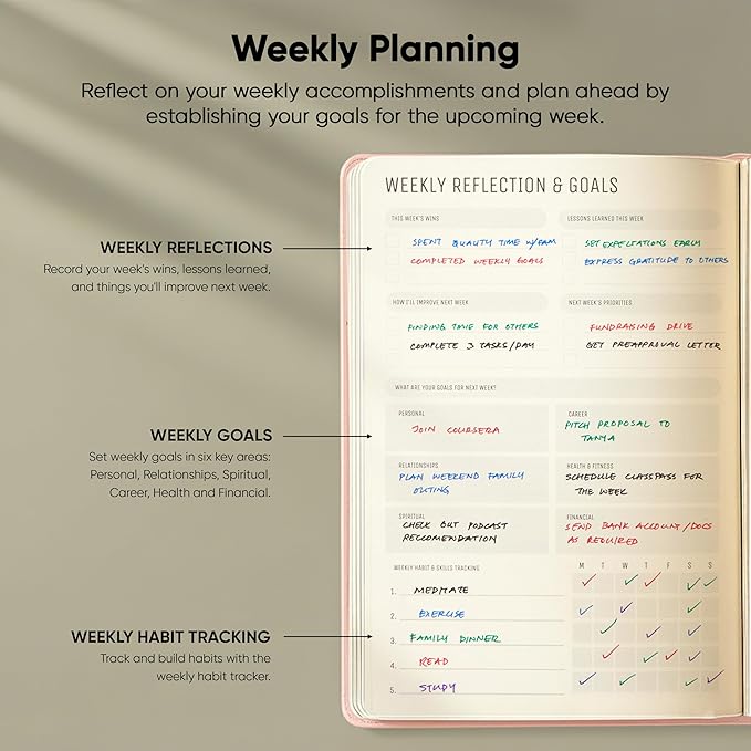 Productivity Store Pro Undated Planner — A5, Pink