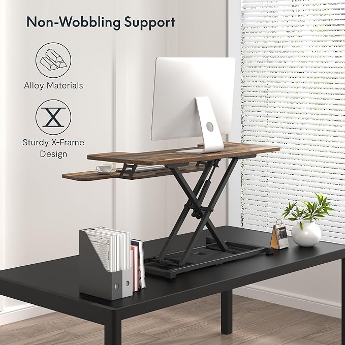 FLEXISPOT 36" Standing Desk Converter — Quick Sit-Stand Riser