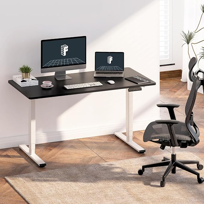 FLEXISPOT E6 3-Stage Dual Motor 60 x 24 Electric Standing... (Black, 60x24)