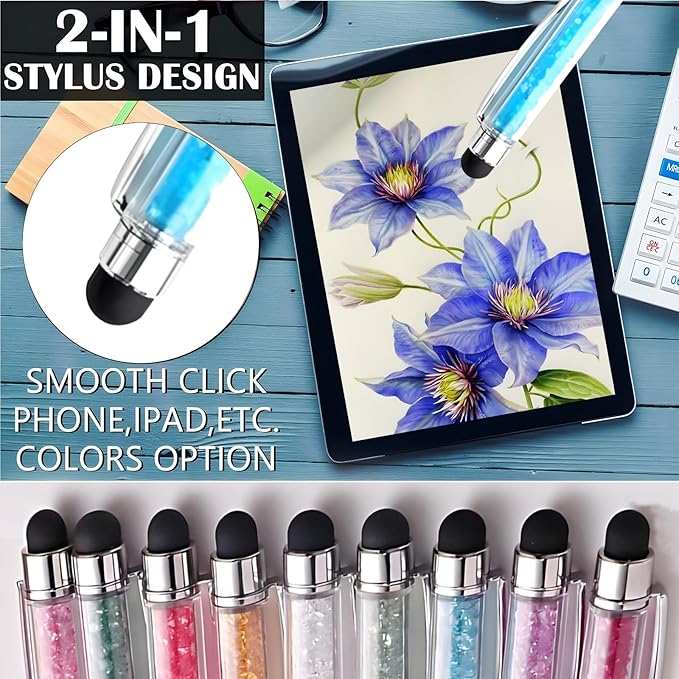 Yucold Customized Pens with Name/Logo - Touch Screen Stylus Ballpoint Pen, Perfect for Weddings, Business & Personalized Gifts (Wine red,100)
