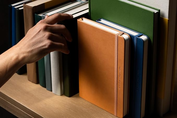 Anecdote 2026 Planner: 52 Week Daily Planner, Yearly, Monthly & Weekly Workflow for Planning Your Success – Vegan Leather Hardcover, Start Anytime & Achieve your Goals - Ocean Blue