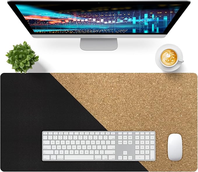 Bloss Desk Mat — 31.5×15.7 in, Black