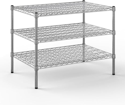 Regal Altair 24" Deep x 36" Wide x 27" Height Wire Shelving Kit | 3-Tier | NSF Commercial Storage Rack Unit