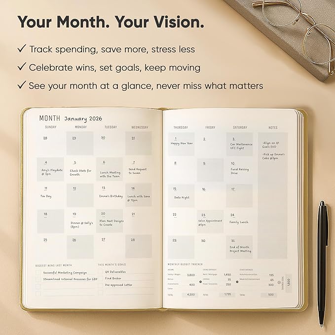 Daily Planner 2026 (5" x 8") (A5)