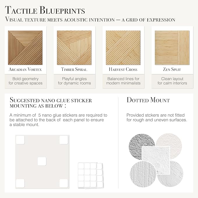 Soon Global Acoustical Wall Panels, 6-Piece 23.62 X 23.62 Inches Art Acoustic Panels, Decorative Acoustic Panels, Acoustic Wall Panels, Sound Absorbing Wall Art, Harvest Cross