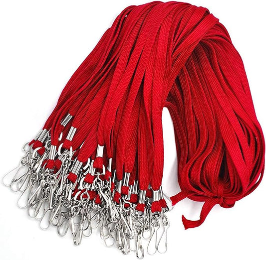 Bird Fiy Lanyard 100 Pack Bulk Badge Lanyards for ID Badges Neck Cruise Name Tag ID Holder