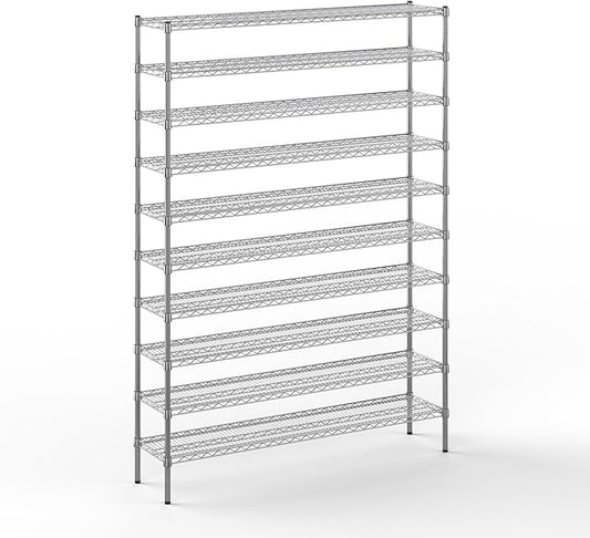 Regal Altair 14" Deep x 60" Wide x 86" Height Wire Shelving Kit | 10-Tier | NSF Commercial Storage Rack Unit