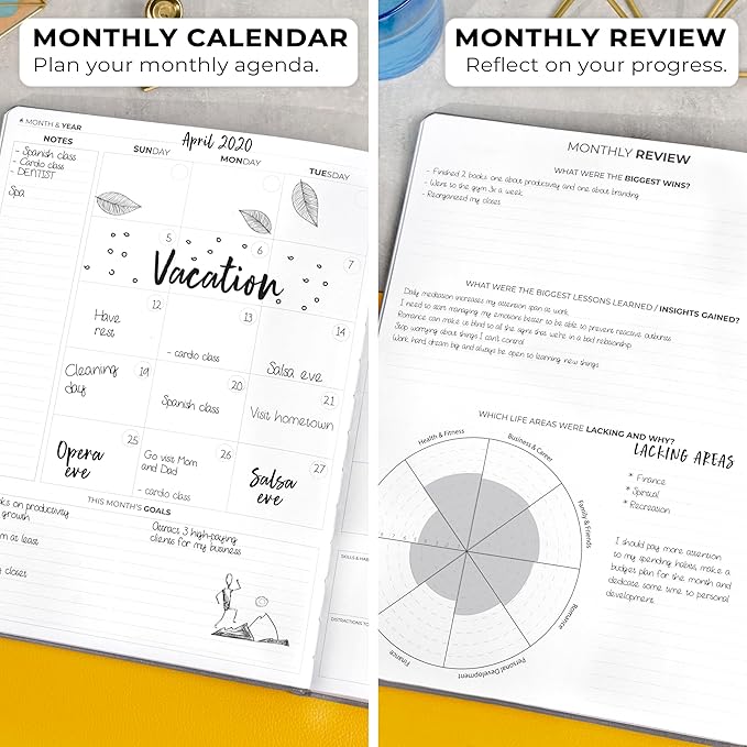 Clever Fox Planner Pro Premium – Luxurious Weekly & Monthly Planner with Budget Organizer for Productivity & Goals, Undated, A4 (Gray)