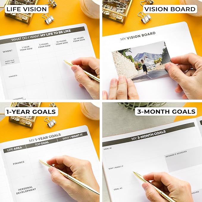 Clever Fox Planner PRO – Weekly & Monthly Life Planner to Increase Productivity, Time Management and Hit Your Goals, 8.5x11″ (Rose Gold)
