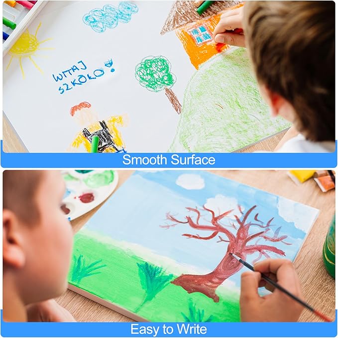 ToLanbbt 6 Pack White Foam Board, 24 x 36 x 3/16" Thick Foam Core Acid Free Poster Foamboard for Art Craft Projects, Painting, Displaying, Signage, Wedding, School