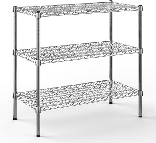 Regal Altair 18" Deep x 36" Wide x 34" Height Wire Shelving Kit | 3-Tier | NSF Commercial Storage Rack Unit