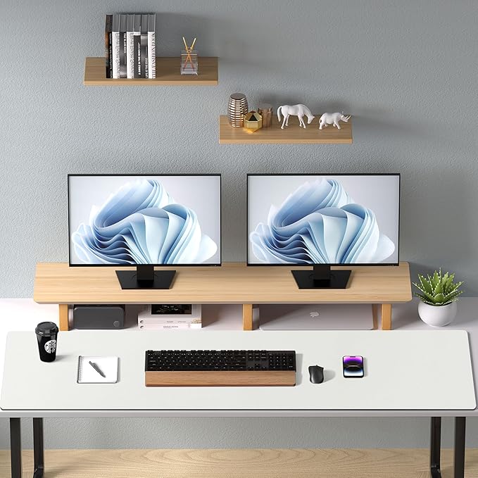 Aothia Large Faux Leather Desk Pad / Mouse Pad — White