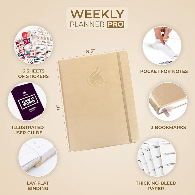 Clever Fox Planner PRO (Pearl, 8.5x11)