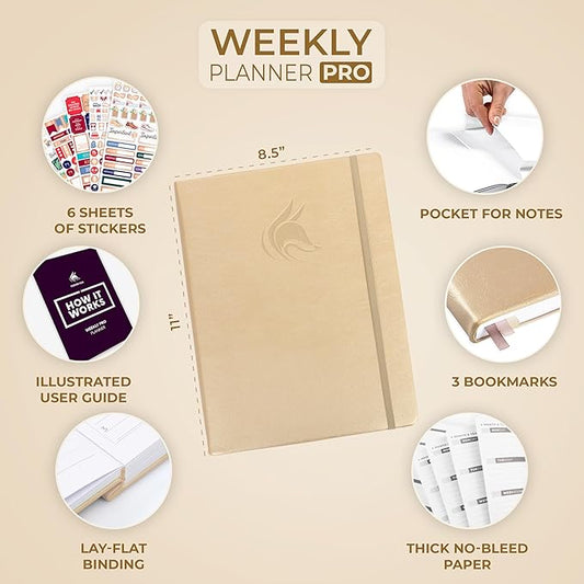 Clever Fox Planner PRO (Pearl, 8.5x11)