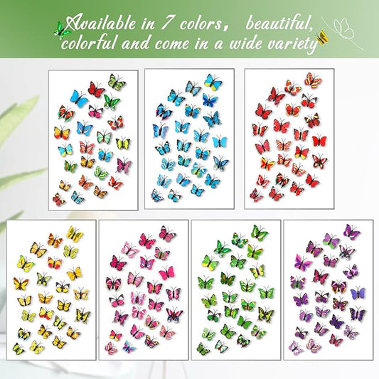 50Packs Purple Butterfly Push Pins Decorative Thumb Tacks Pushpins for Cork Board Thumbtacks for Hanging for Board Bulletin Corkboard Cubicle Wall in Office Decor Home Decorations