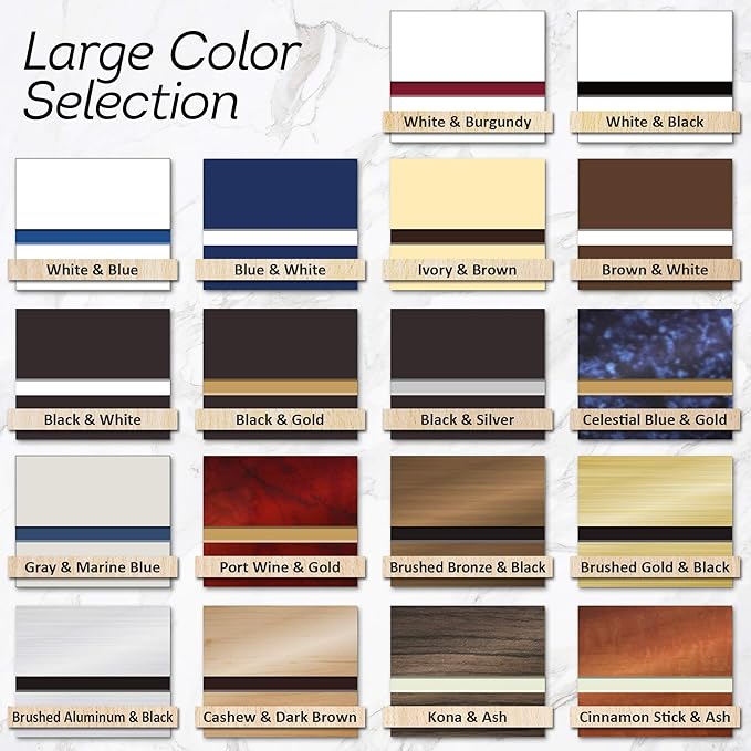 Custom Sign, Office Sign, Business/Office Name Plates for Doors/Wall, Indoor/Outdoor, 10x10 Inch, 18 Colors, (Prestige) Made in USA by My Sign Center