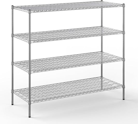 Regal Altair 24" Deep x 60" Wide x 54" Height Wire Shelving Kit | 4-Tier | NSF Commercial Storage Rack Unit