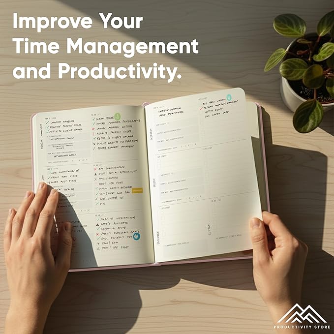 Productivity Store Pro Undated Planner — A5, Pink