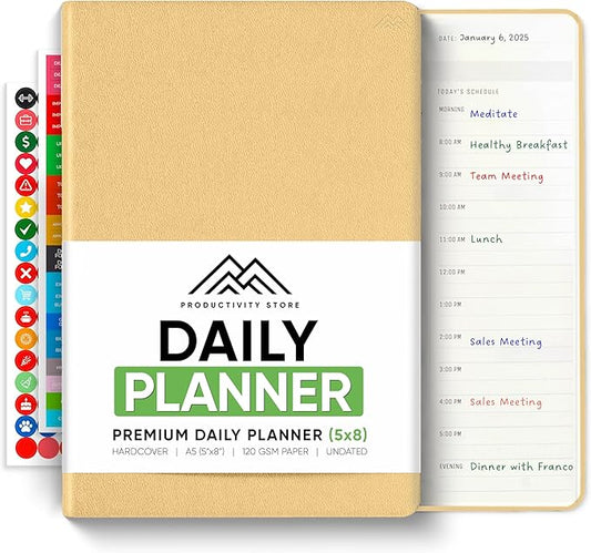 Daily Planner 2026 (5" x 8") (A5)