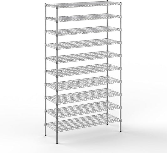 Regal Altair 18" Deep x 48" Wide x 86" Height Wire Shelving Kit | 10-Tier | NSF Commercial Storage Rack Unit