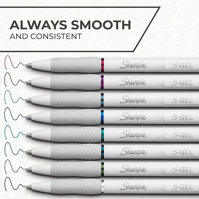 Sharpie S-Gel Pens (Pearl, 12 Count)