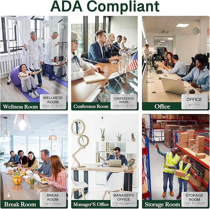 Mothers's Room Signs for Business and Office Sign, ADA Signs with Raised Text & Grade 2 Braille, Easy Installation with Adhesive Pad – Brushed Aluminum/Silver
