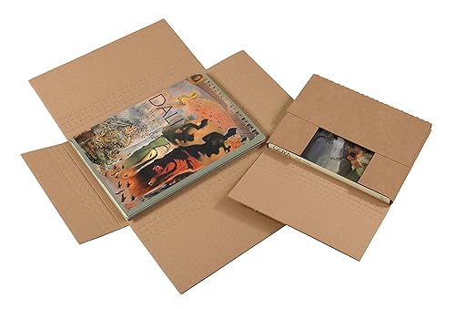 Tape Logic TLM962BFK Easy-Fold Mailers, 9 1/2" x 6 1/2" x 2", Kraft (Pack of 50)