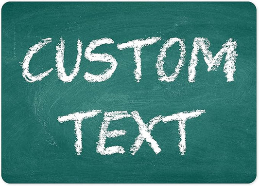 Custom Sign, Custom Street Sign, 11 Font Colors, 13 Font Styles, 4 Hole Options, 22 Sizes, 10x14 Inches, Rust Free DiBound, Fade Resistant, Made in USA by My Sign Center (Chalkboard Green)