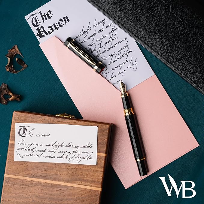 Wordsworth & Black Primori Fountain Pen Set [Black Gold] (Black)