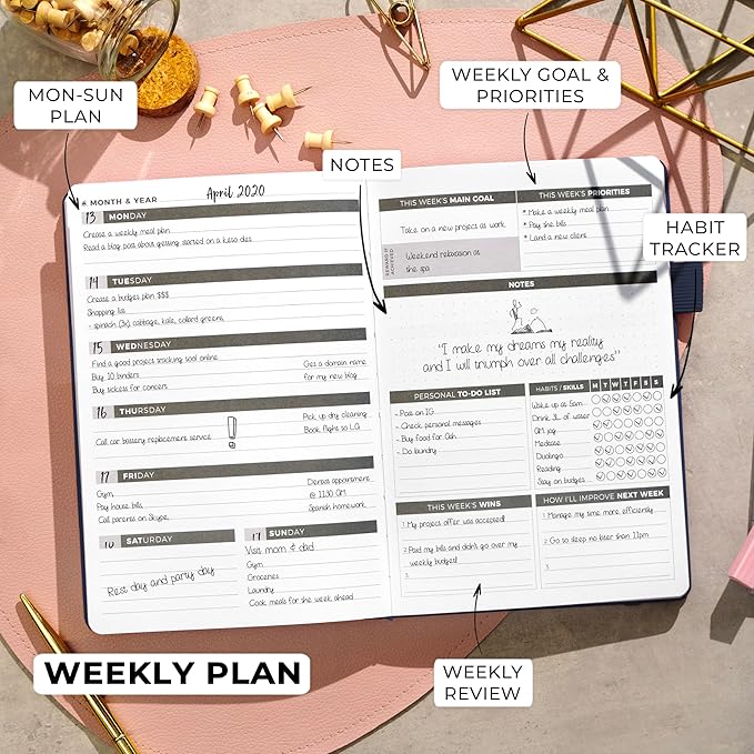 Clever Fox Planner (Dark Blue, A5)
