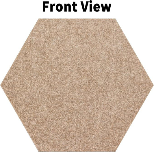 15'' Large Hexagon Cork-Bulletin Board Tiles Adhesive Frameless 10 Pack 15 x 13 inch Hex Pin Corkboard Prayer Vision Cork Board for Office-Wall Decor, Hexagonal Tack Pinboard with 30 Push Pins