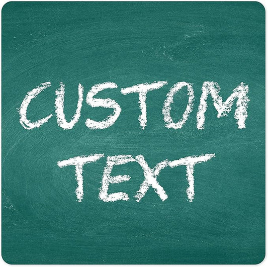 Custom Sign, Custom Street Sign, 11 Font Colors, 13 Font Styles, 4 Hole Options, 22 Sizes, 18x18 Inches, Rust Free DiBound, Fade Resistant, Made in USA by My Sign Center (Chalkboard Green)