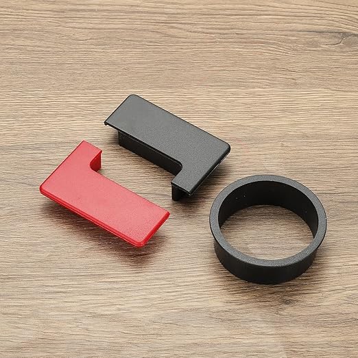 PATIKIL 2.8inch Desk Grommet, 6Pcs Cable Grommet Wire Management Cable Hole Cover Cord Organizer for Office Home Table Countertop, Black/White Black/Red Black/Grey