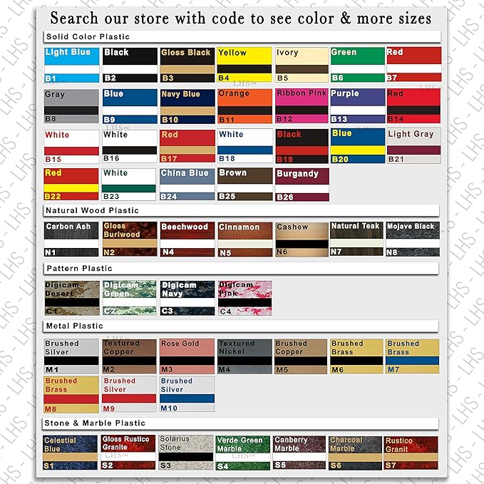 Personalized Name Plate with Choice of Mounting for Walls, Doors, Desk Holders, Cubicles, Hanging and More - Custom Blue Plastic White Letters - USA Made 2x8 - B9