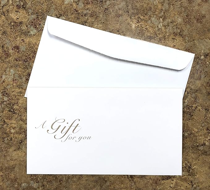 Custom Gift Certificates Cards with Envelopes 100 set - Metal Plate Image- Gift Coupons,Vouchers for Small Business