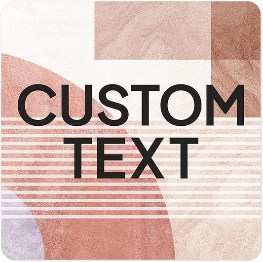 Custom Sign, Custom Street Sign, 11 Font Colors, 13 Font Styles, 4 Hole Options, 22 Sizes, 24x24 Inches, Rust Free DiBound, Fade Resistant, Made in USA by My Sign Center (Mid-Century Modern 1)
