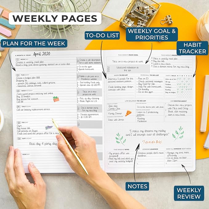 Clever Fox Planner PRO Light (Mystic Blue, 8.5x11)